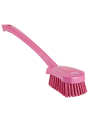 Vikan Uzun Saplı Sert Kıllı El Fırçası 415mm, 4186 Pembe