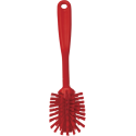 Vikan Orta Sert Kıllı Kazıyıcı Kenarlı Bulaşık Fırçası, 280mm, 4237 Kırmızı