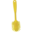 Vikan Orta Sert Kıllı Kazıyıcı Kenarlı Bulaşık Fırçası, 280mm, 4237 Sarı