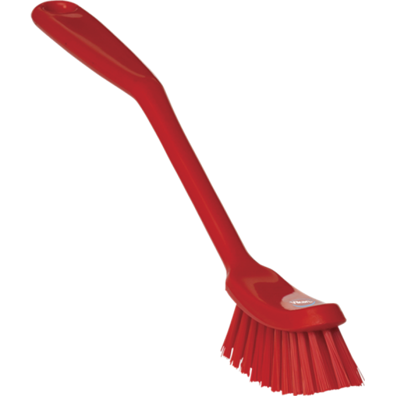 Vikan Orta Sert Kıllı Kırmızı Bulaşık Fırçası, 290mm, 4287 | Kayra