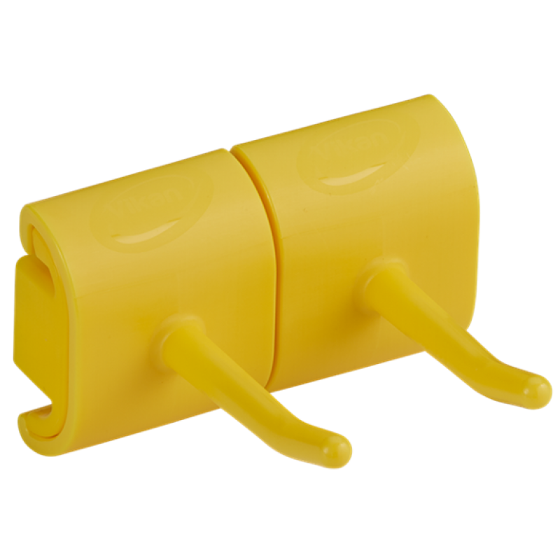 Vikan Hijyenik Çift Kanca Modülü Duvar Askı Aparatı Sarı 82 mm 1014 Vikan Hijyenik Çift Kanca Modülü Duvar Askı Aparatı Sarı 82 mm 1014