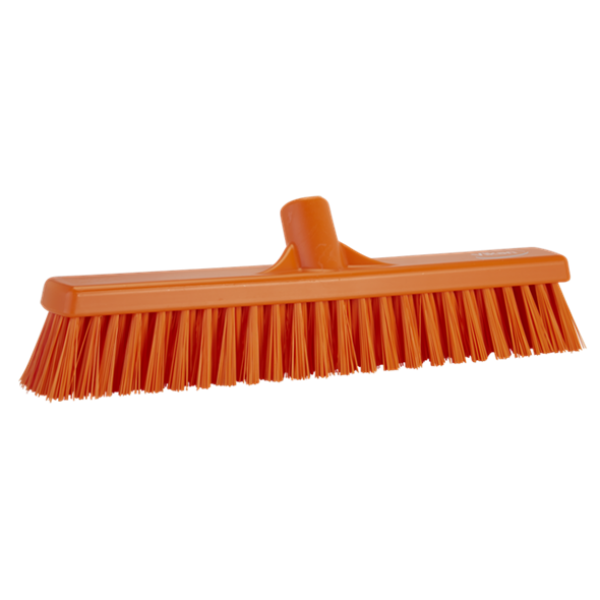 Vikan Yumuşak ve Sert Kıllı Turuncu Fırça 410mm 3174 