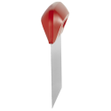 Vikan esnek paslanmaz çelik hamur kesici/kazıyıcı 146 mm 40574 Kırmızı