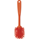 Vikan Orta Sert Kıllı Kazıyıcı Kenarlı Bulaşık Fırçası, 280mm, 4237 Turuncu