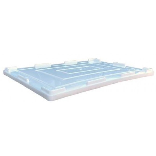 Gıdaya uygun sertifikalı tekerlekli muhafaza kabı kapağı  Beyaz