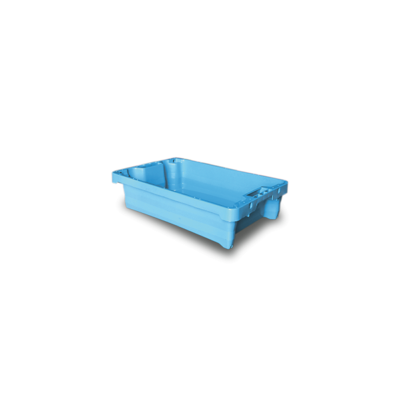 Gıdaya uygun sertifikalı balık kasası 20 Litre 600x400x155 mm. Mavi Gıdaya uygun sertifikalı balık kasası 20 Litre 600x400x155 mm. Mavi