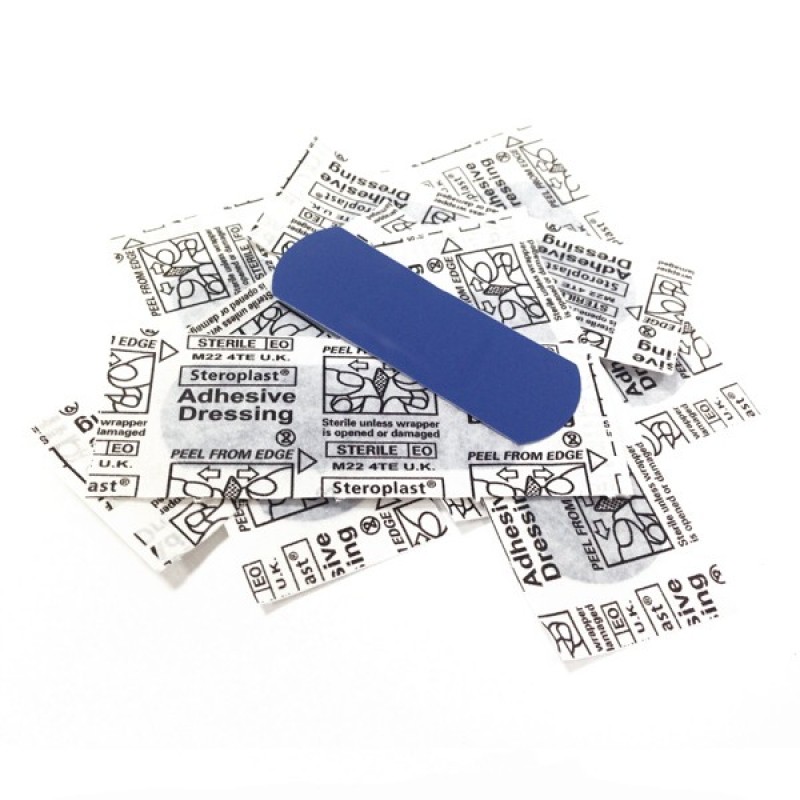 SteroPlast Metal Dedektöründe Algılanabilir Yara Bandı 7.5cm x 2.5cm SteroPlast Metal Dedektöründe Algılanabilir Yara Bandı 7.5cm x 2.5cm