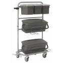 Vikan Slimliner Temizlik Arabası(Tek Renk Gri Mevcuttur) 580410 Mavi 