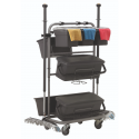 Vikan Slimliner Temizlik Arabası(Tek Renk Gri Mevcuttur) 580410 Mavi 