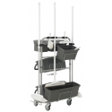 Vikan Slimliner Temizlik Arabası(Tek Renk Gri Mevcuttur) 580410 Mavi 