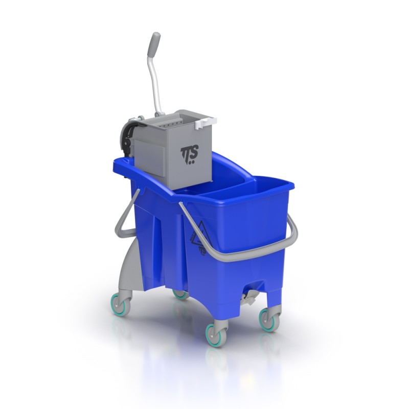 Renk kodlu TT Sistem temizlik seti mop arabasi 30 litre Mavi Renk kodlu TT Sistem temizlik seti mop arabasi 30 litre Mavi